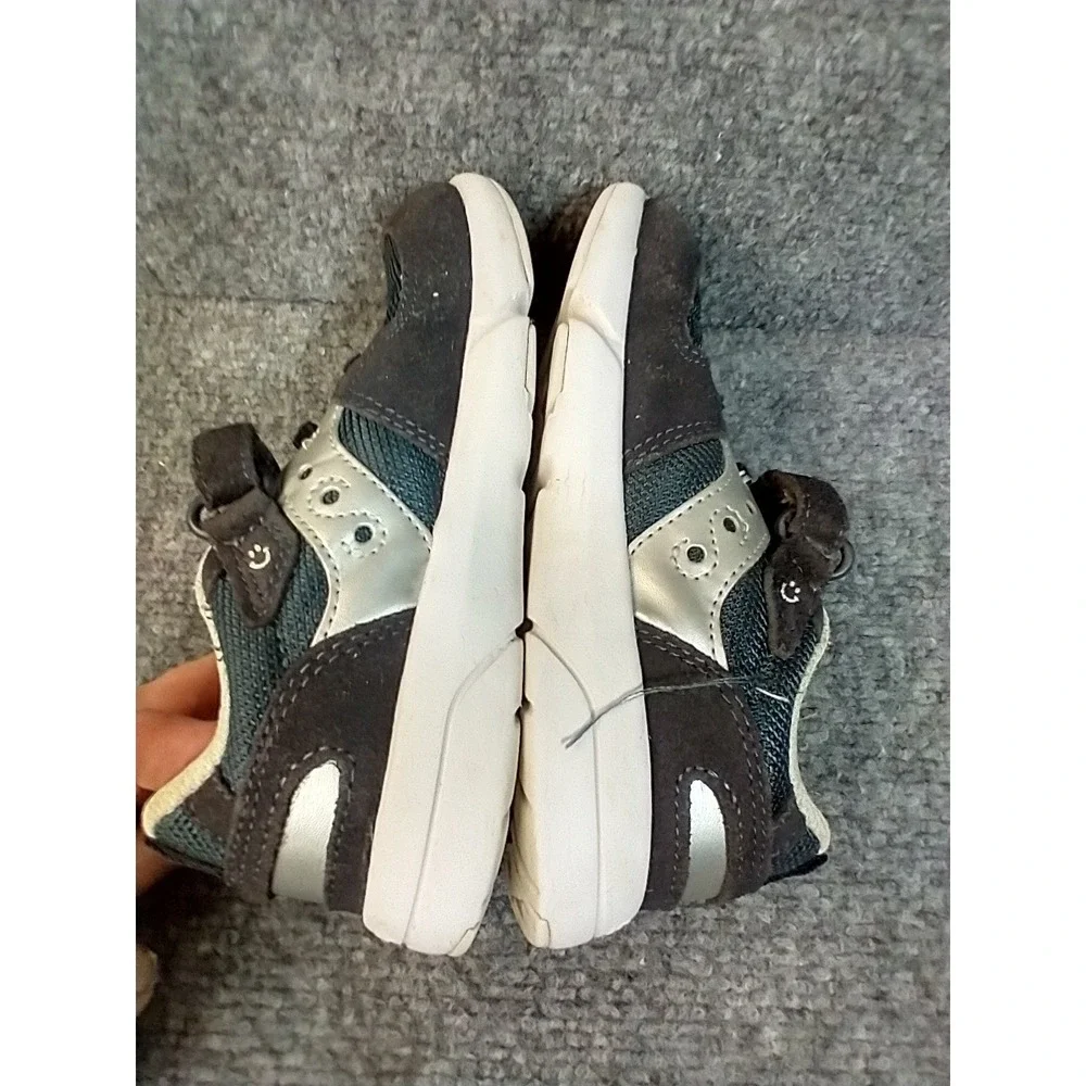 Saucony Jazz Lite 2.0 Kids Sneakers Charcoal Grey Silver‎ SL265117 Size 11M
